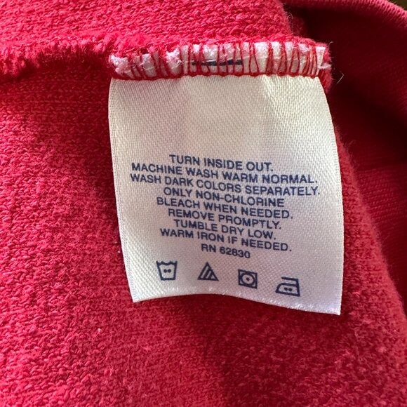 Lands’ End women’s size XL cotton blend red long sleeve cozy sweatshirt pullover - Picture 5 of 6